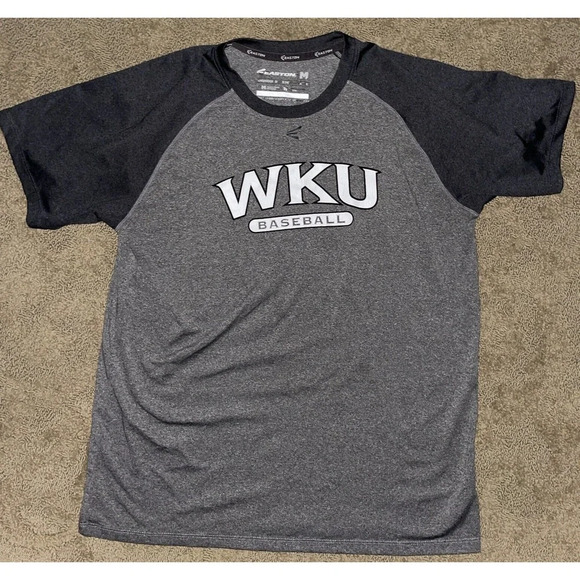 Team Issued Easton WKU Hilltoppers Baseball‎ Mens Tshirt Gray Medium - Picture 1 of 4